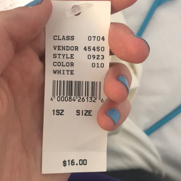 Long sleeve white cropped tee PACSUN - Picture 2 of 2